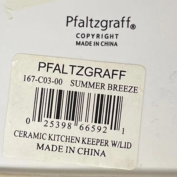 PFALTZGRAFF Floral MELISSA PATTERN Ceramic Butter/Cheese Dish with Lid stoneware - Picture 9 of 14